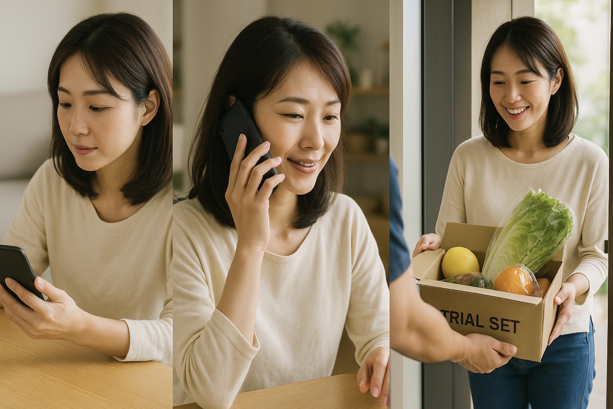 気軽に始められるお試しセットの申し込み手順